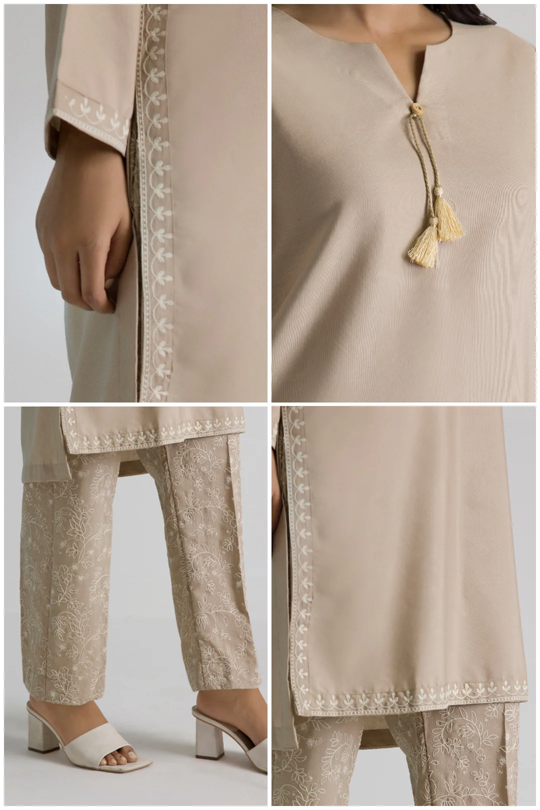 Embroidered Kurta Trouser - 1523 - Image 2