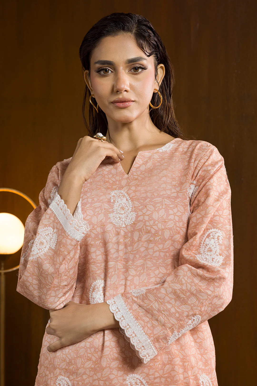 Embroidered Kurta Trouser - 3003 - Image 5