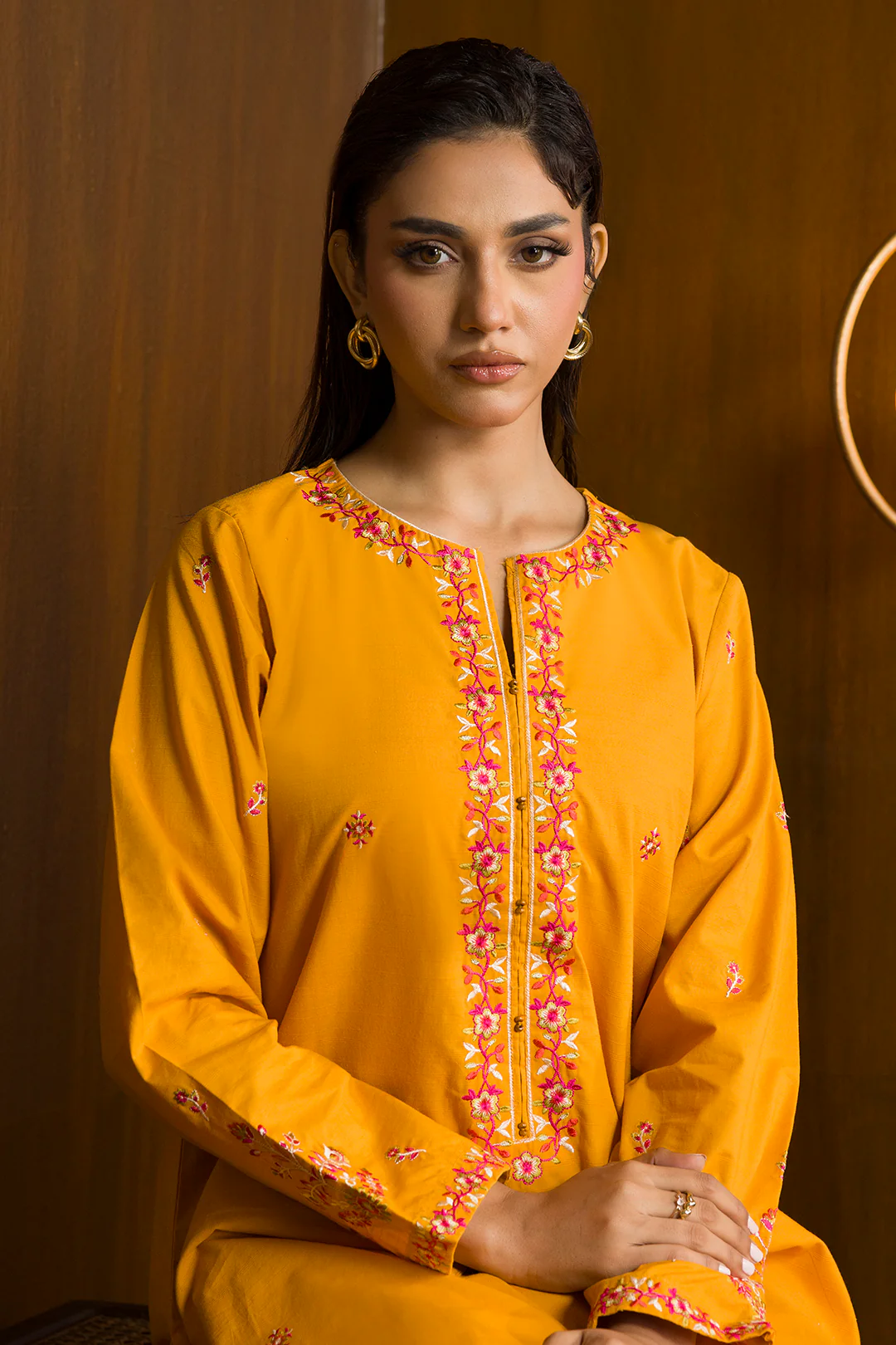 Embroidered Kurta Trouser - 3037 - Image 12