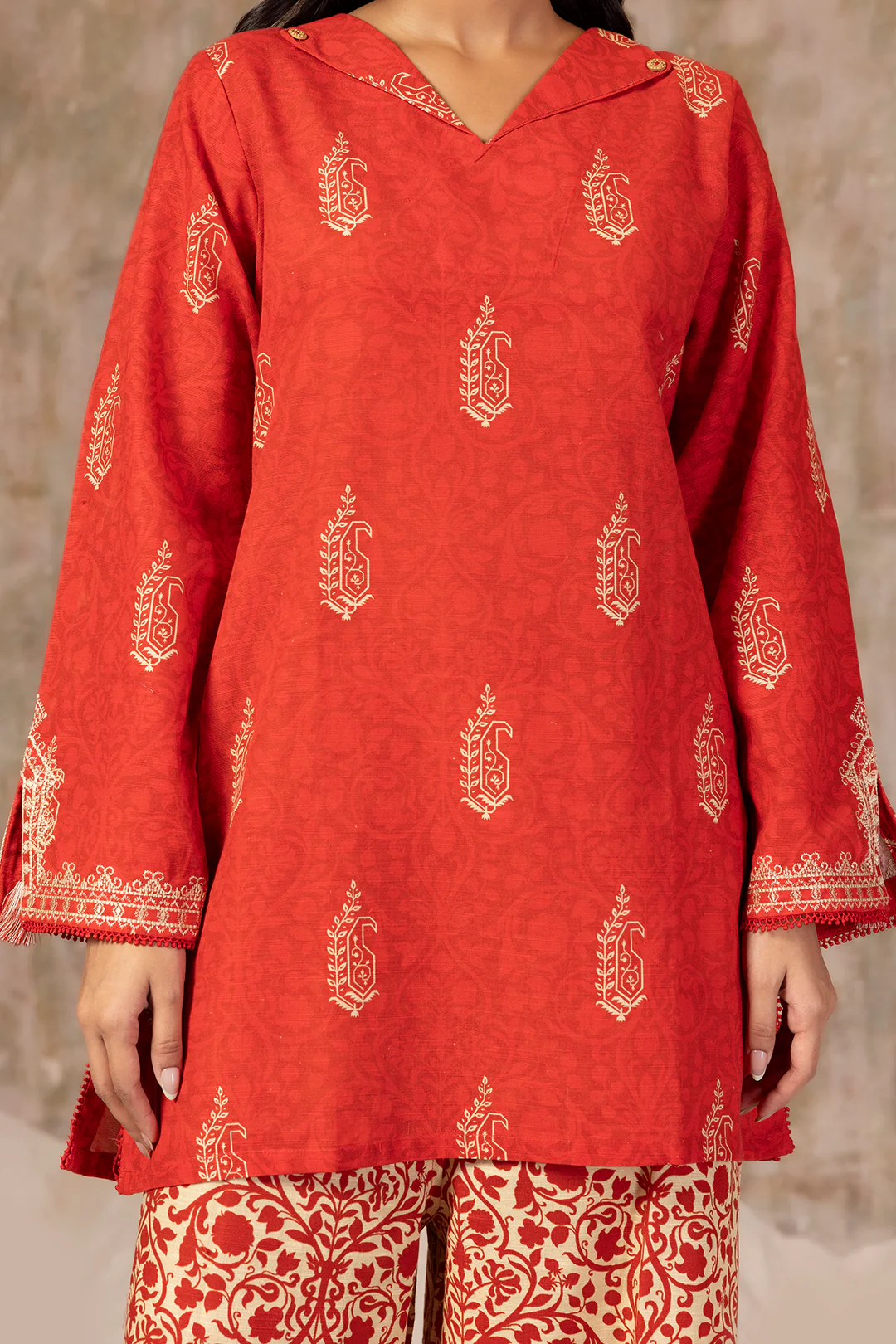 Embroidered Kurta Trouser - 3068 - Image 5