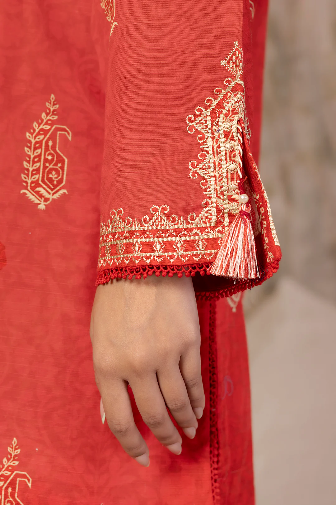 Embroidered Kurta Trouser - 3068 - Image 6