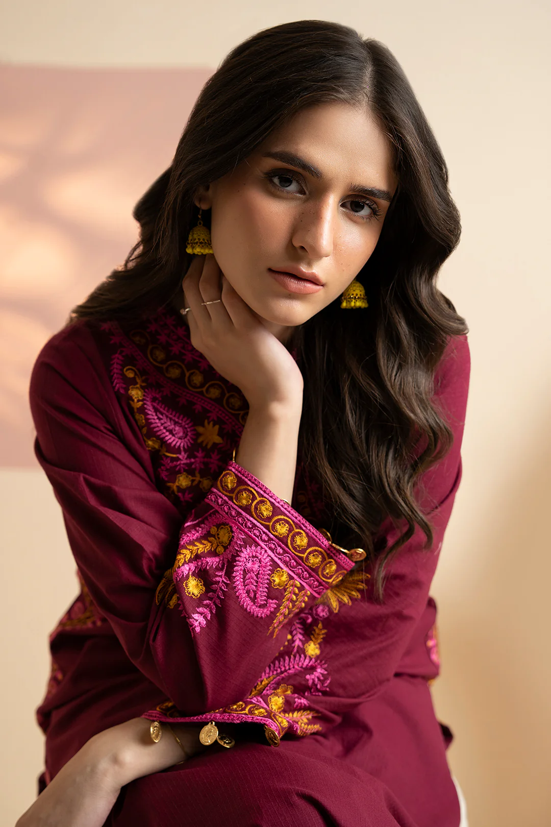 Embroidered Kurta Trouser - 3364 - Image 3