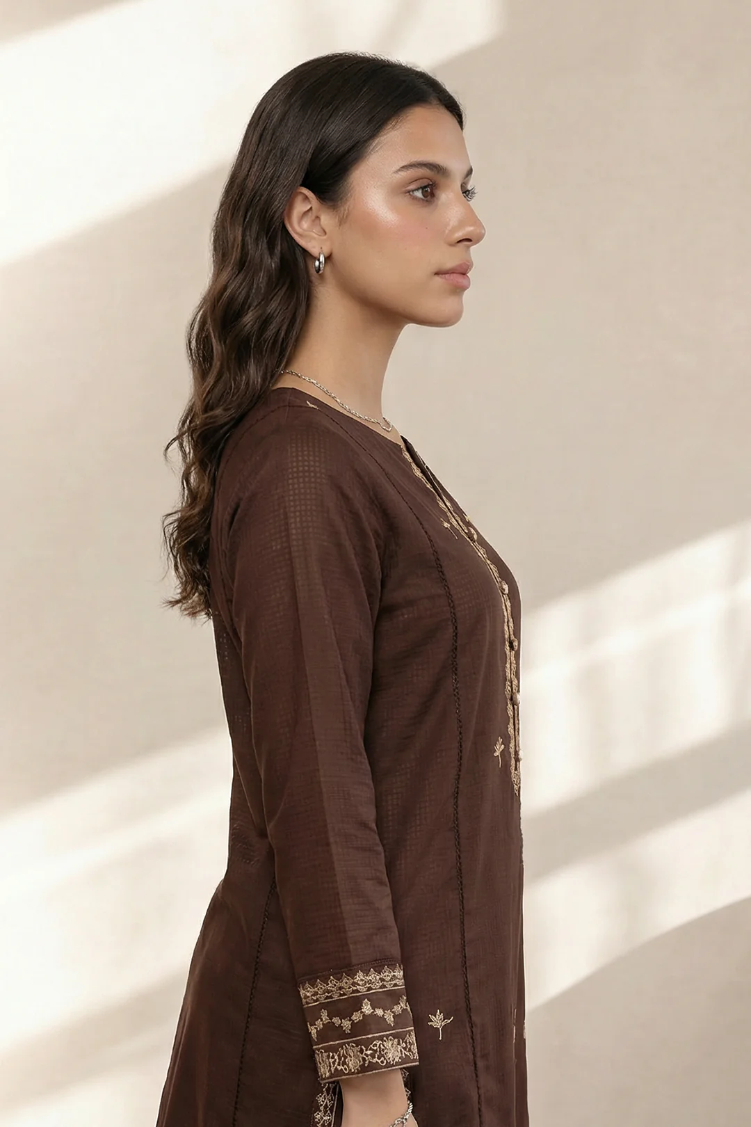 Embroidered Kurta Trouser - 2544 - Image 2