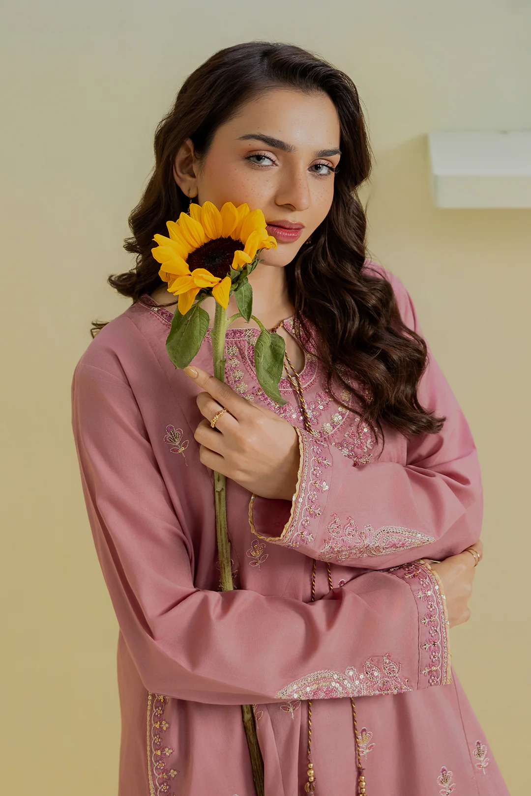 Embroidered Kurta Trouser - 2552 - Image 7