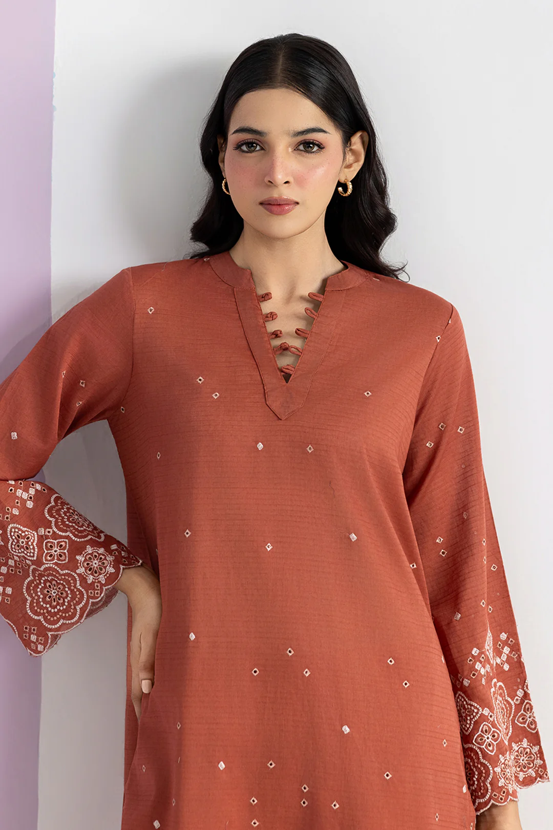 Embroidered Kurta Trouser - 2569 - Image 2