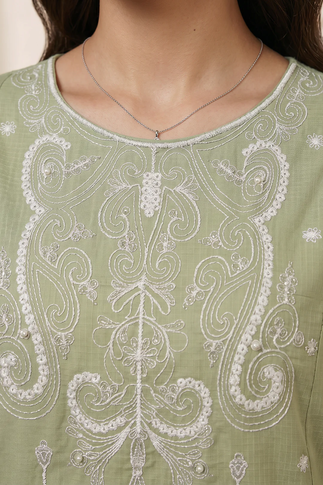Embroidered Kurta Trouser - 2571 - Image 3
