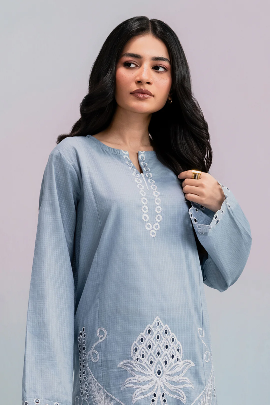 Embroidered Kurta Trouser - 2574 - Image 2