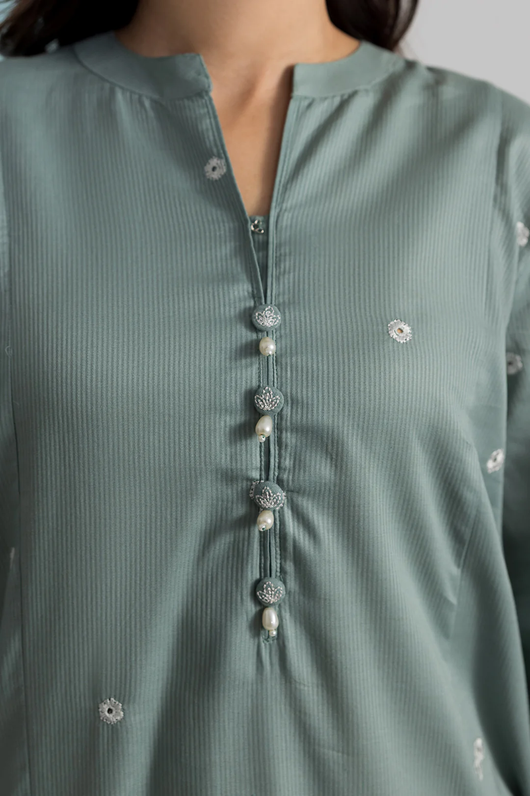 Embroidered Kurta Trouser - 2575 - Image 6