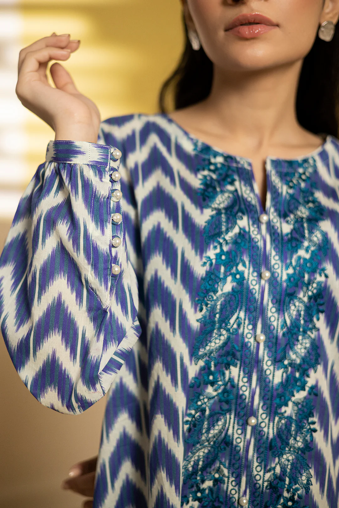 Embroidered Kurta - 3188 - Image 5