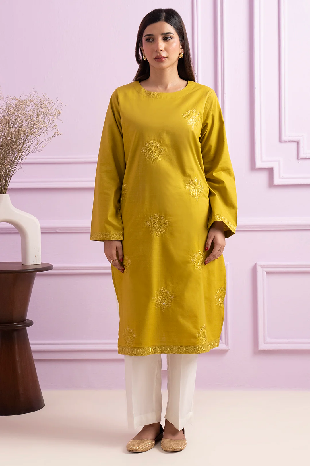 Embroidered Kurta - 3235 - Image 2