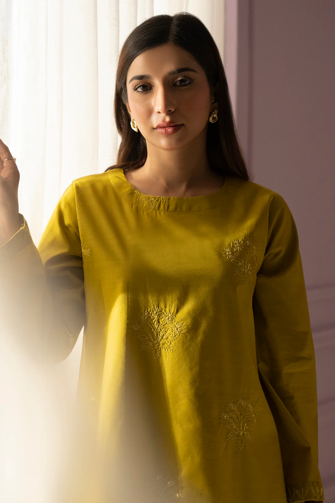 Embroidered Kurta - 3235 - Image 3