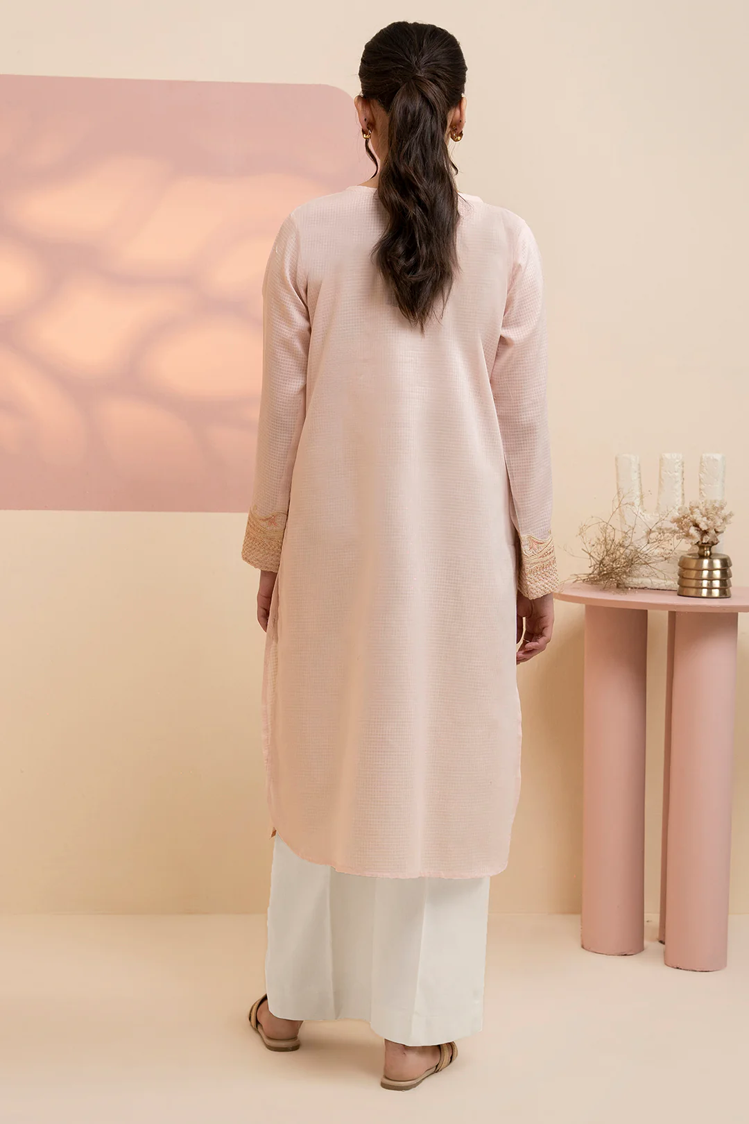 Embroidered Kurta - 2538 - Image 7