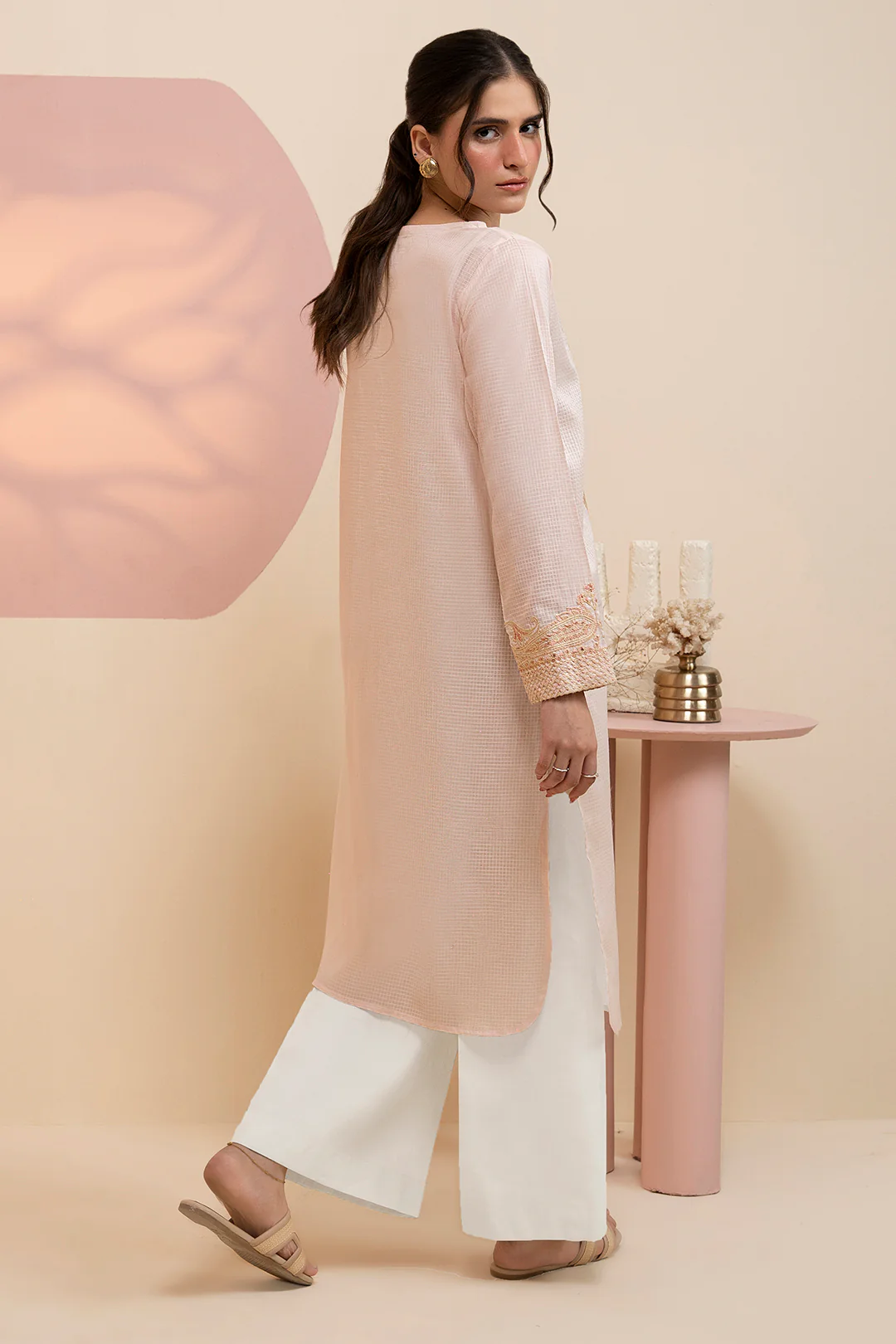 Embroidered Kurta - 2538 - Image 8