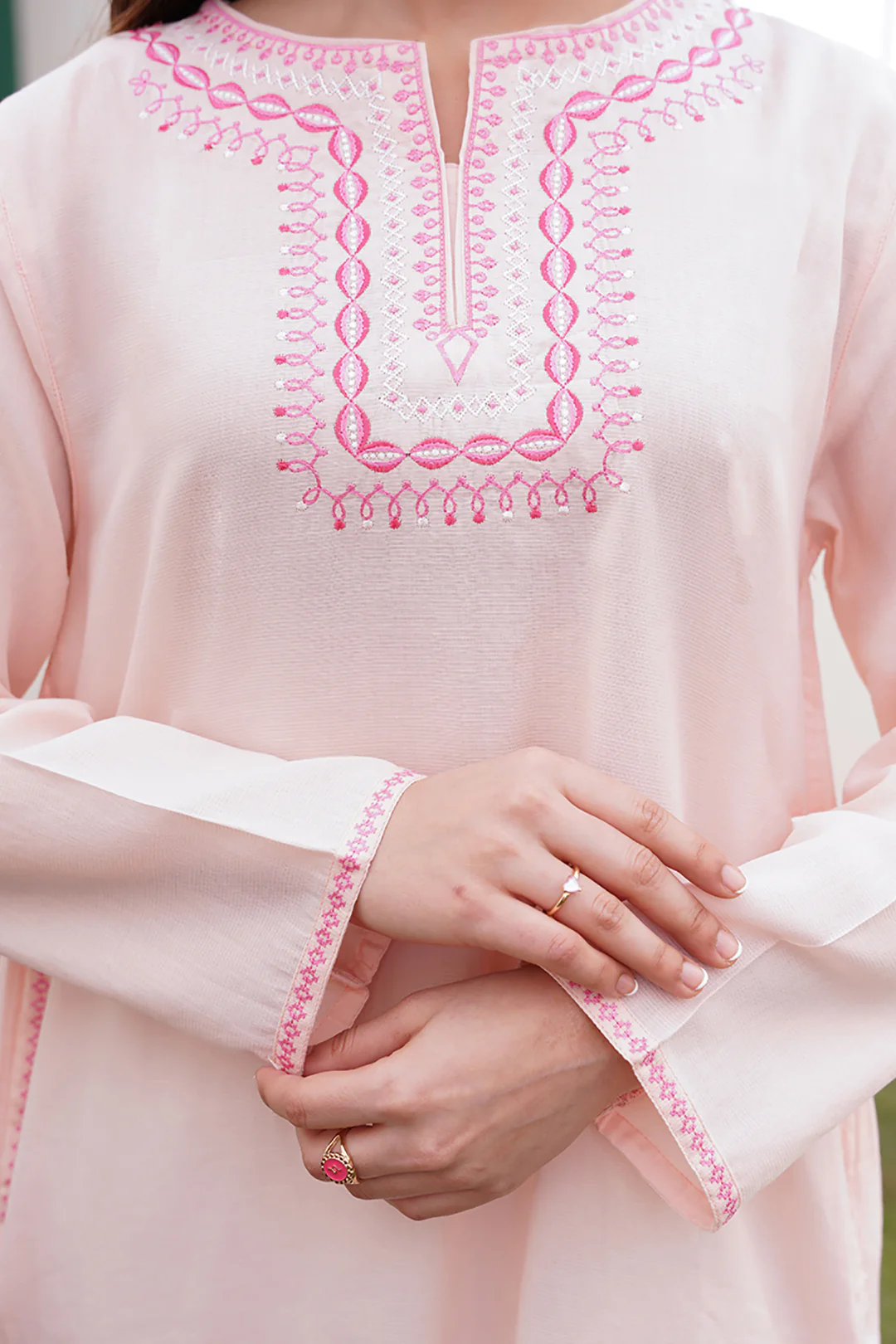 Embroidered Kurta - 0575 - Image 4