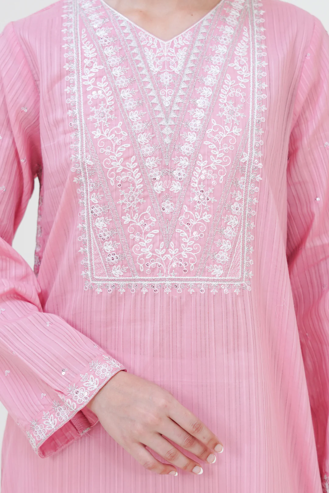 Embroidered Kurta - 1799 - Image 4