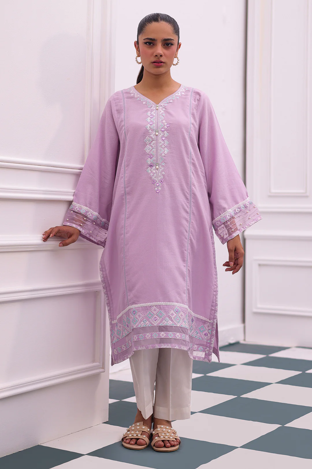 Embroidered Kurta - 2009 - Image 2