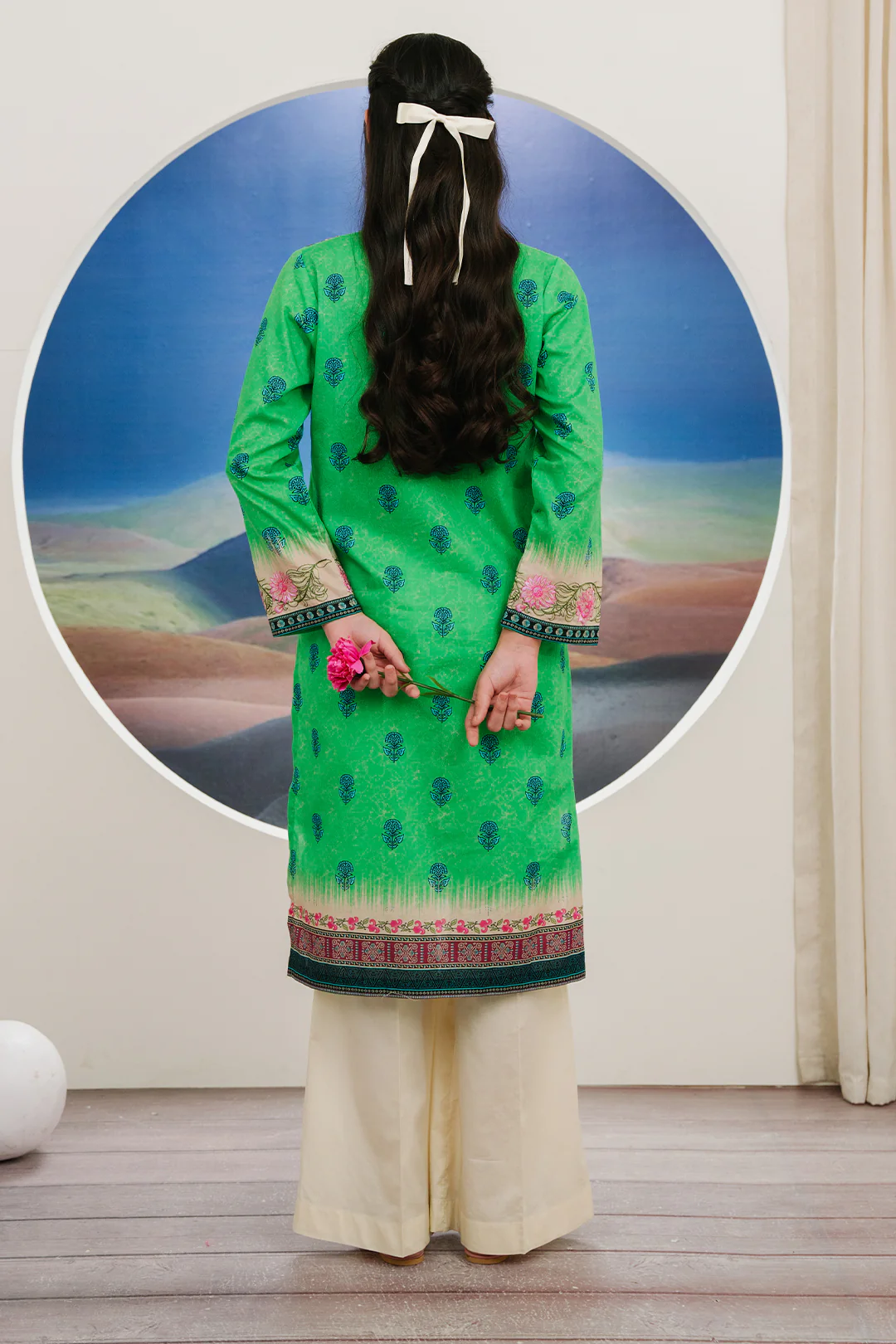 Embroidered Kurta - 2040 - Image 6