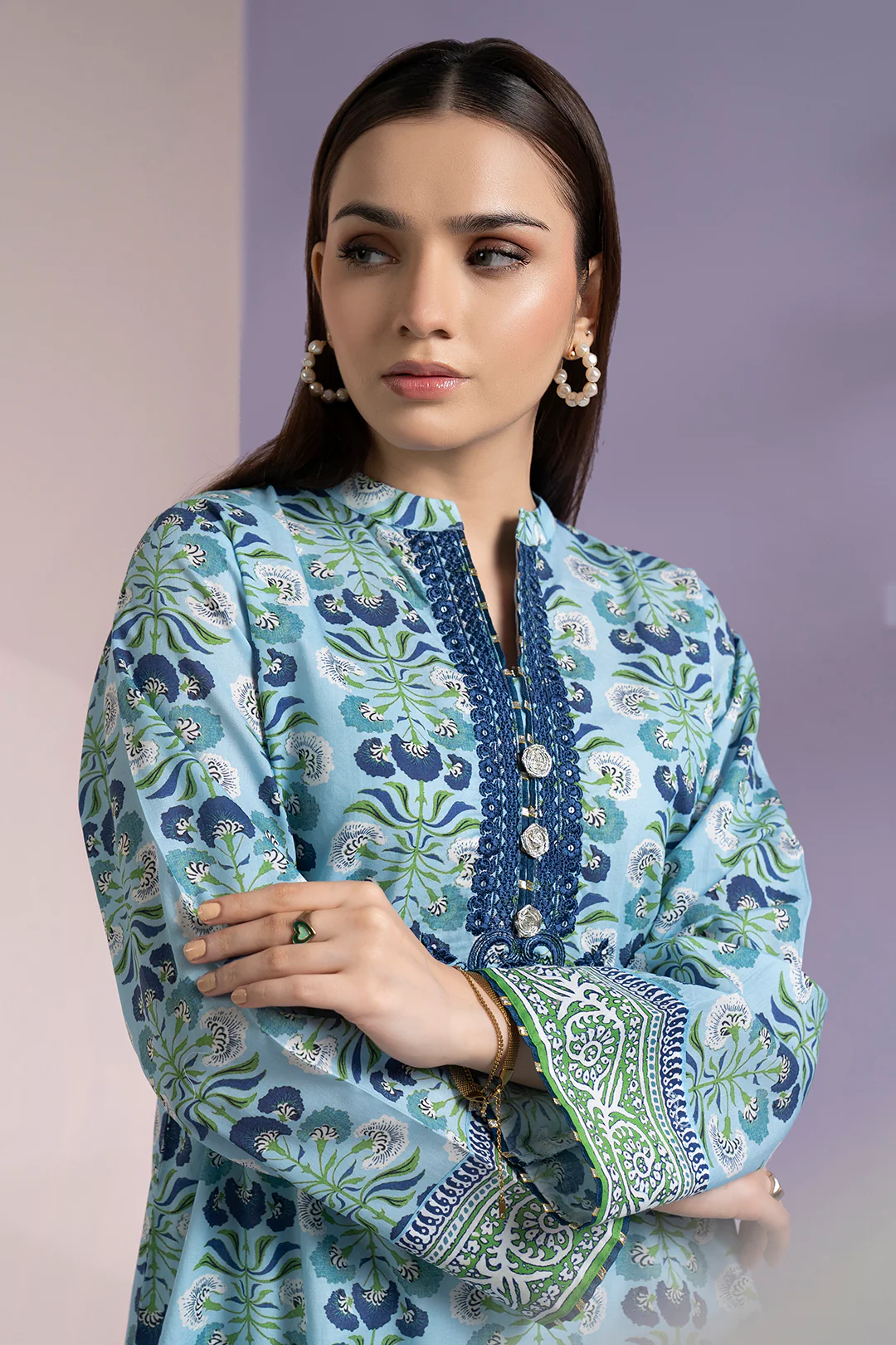 Embroidered Kurta - 1591