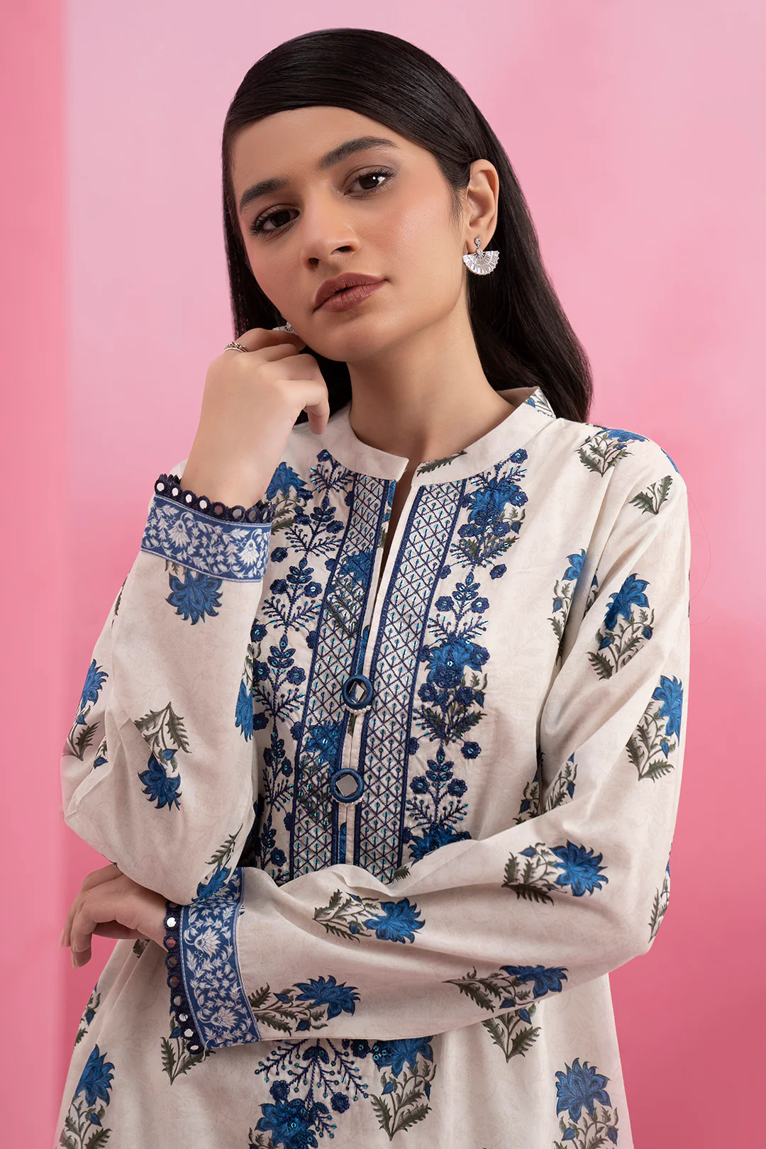 Embroidered Kurta - 1593