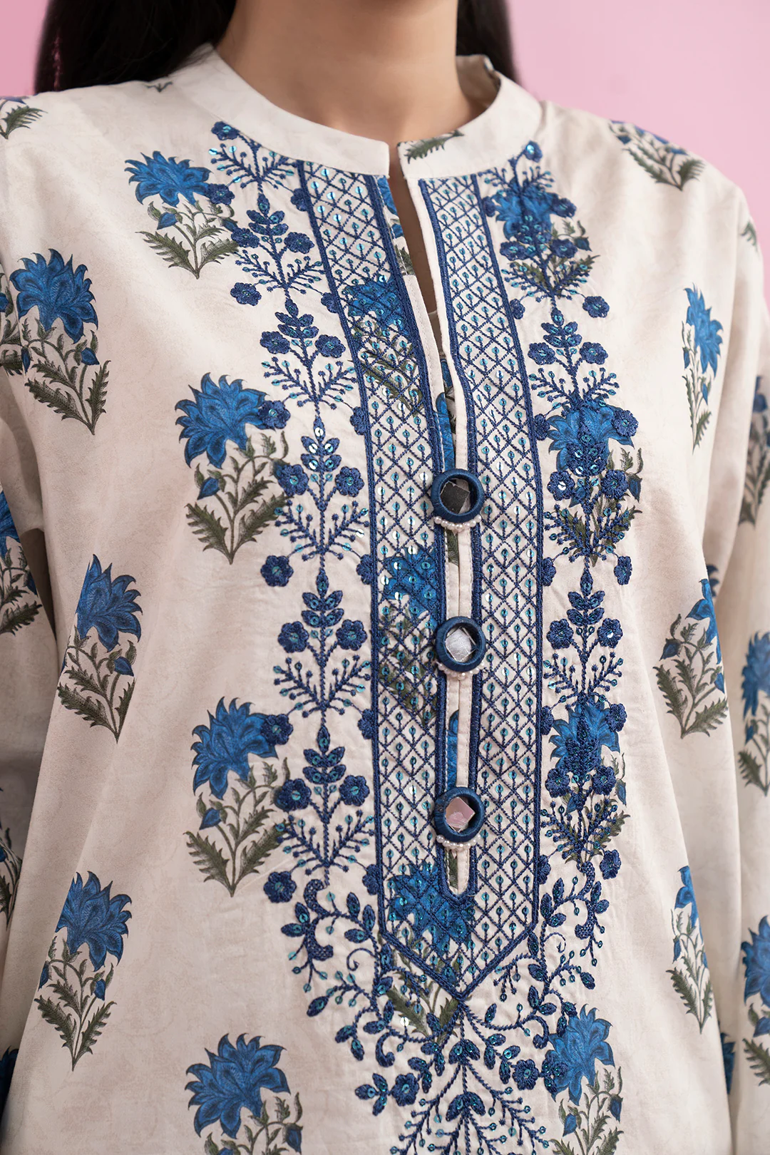 Embroidered Kurta - 1593 - Image 6