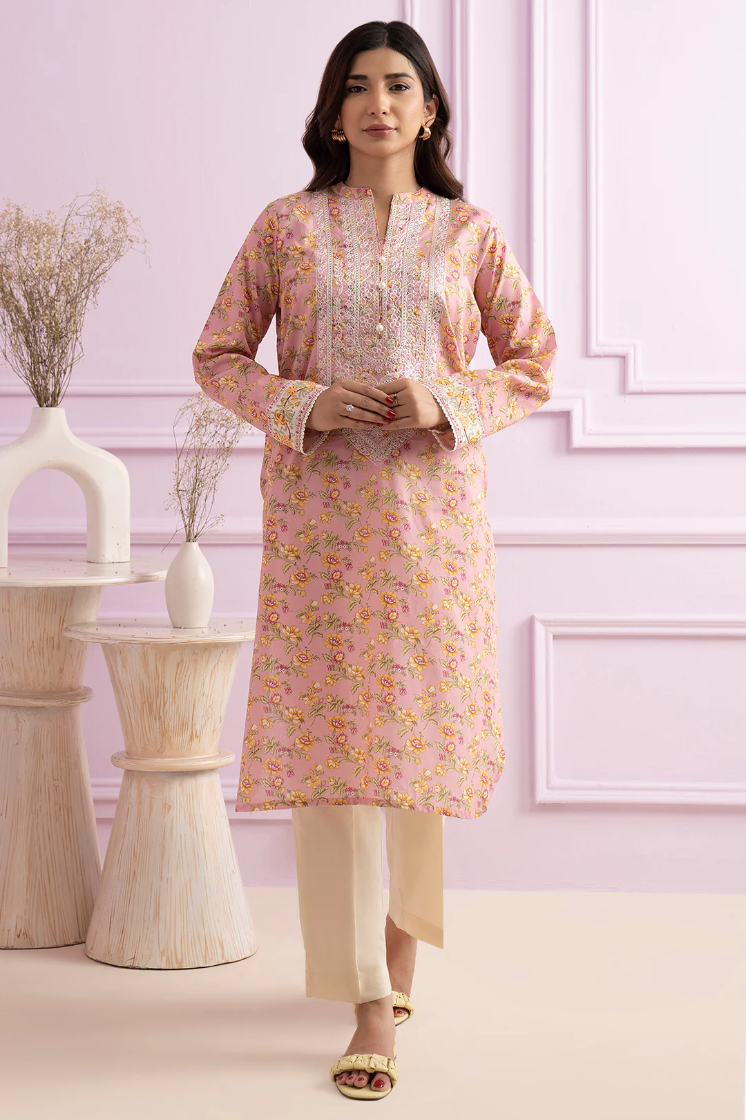 Embroidered Kurta - 1802 - Image 2