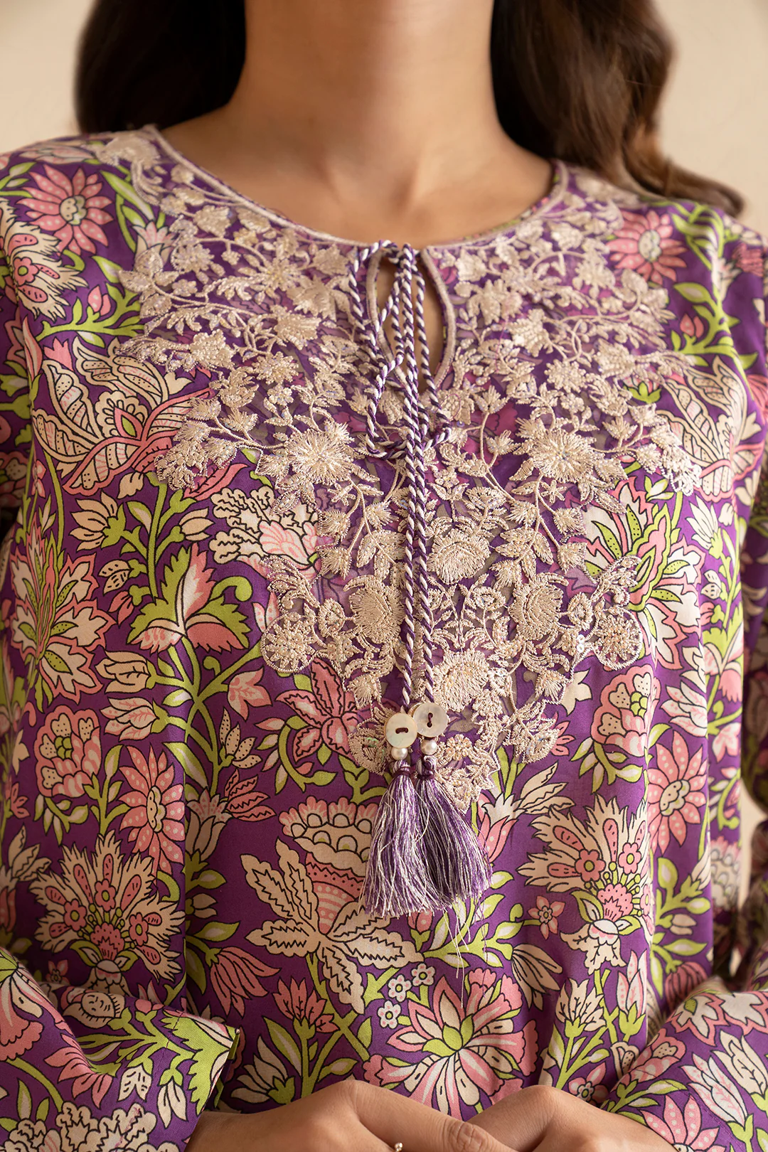 Embroidered Kurta - 1886 - Image 4