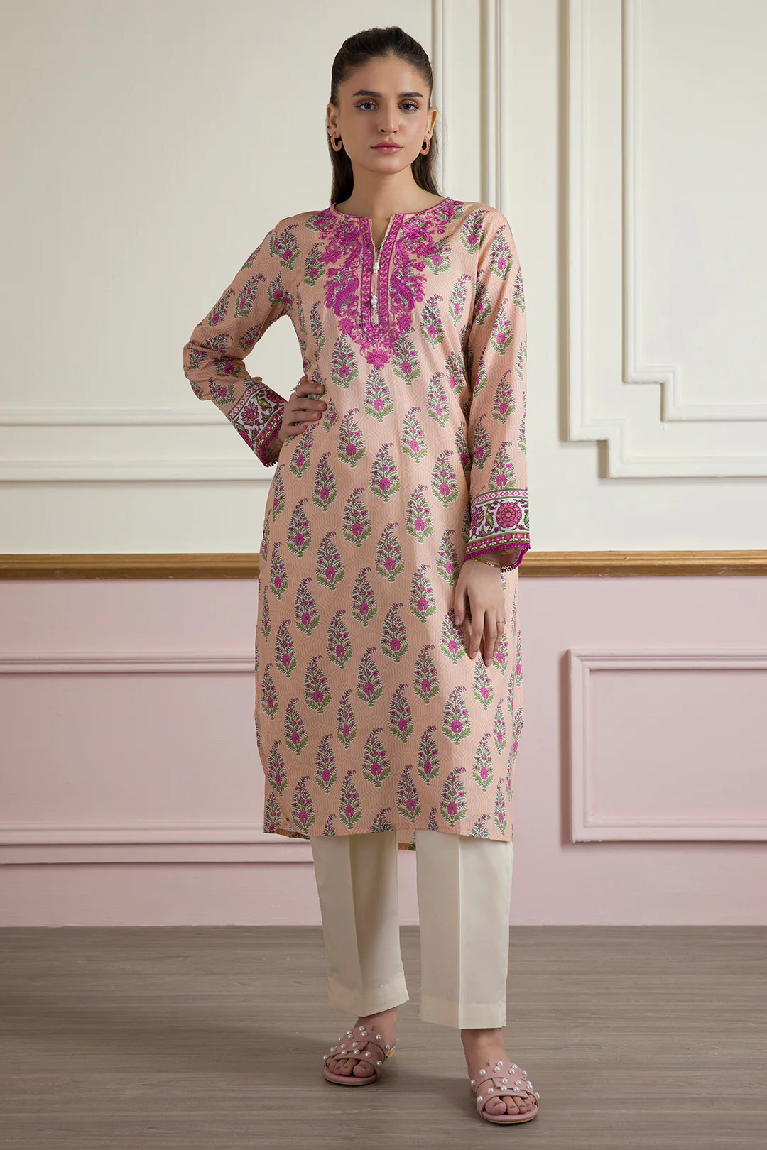 Embroidered Kurta - 1951 - Image 2