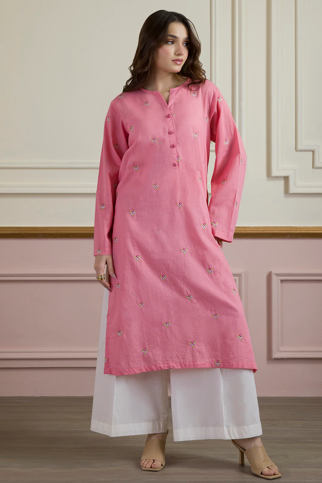 Embroidered Kurta - 2032 - Image 2