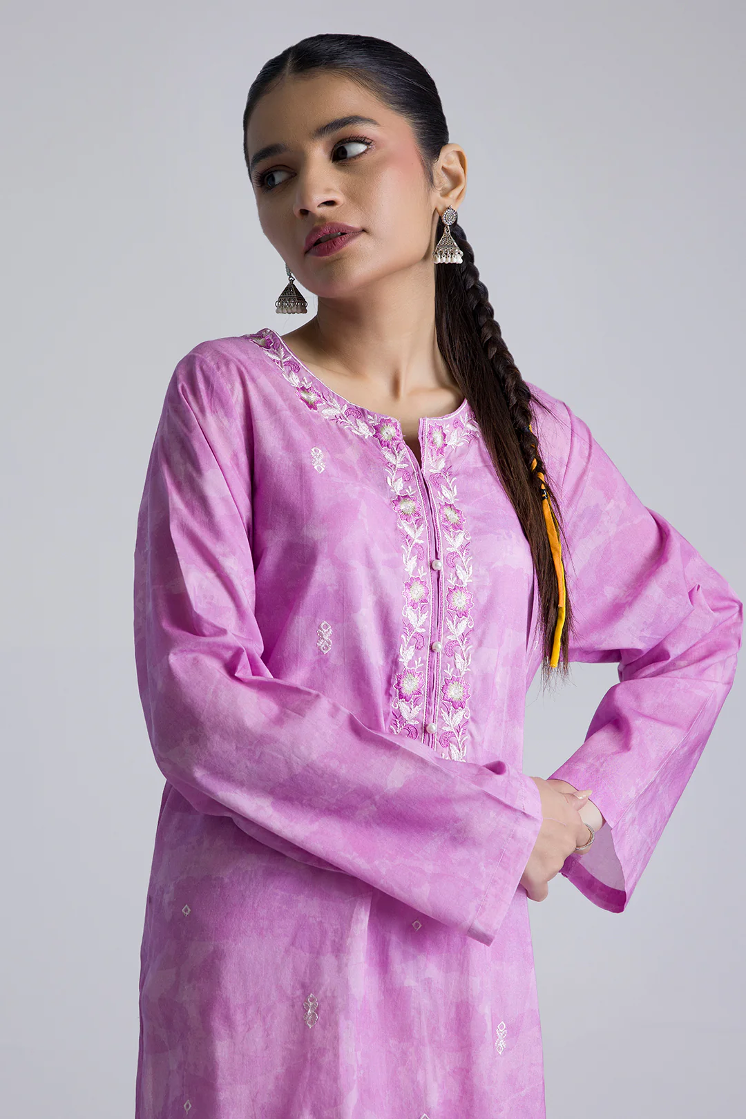 Embroidered Kurta - 2119 - Image 3