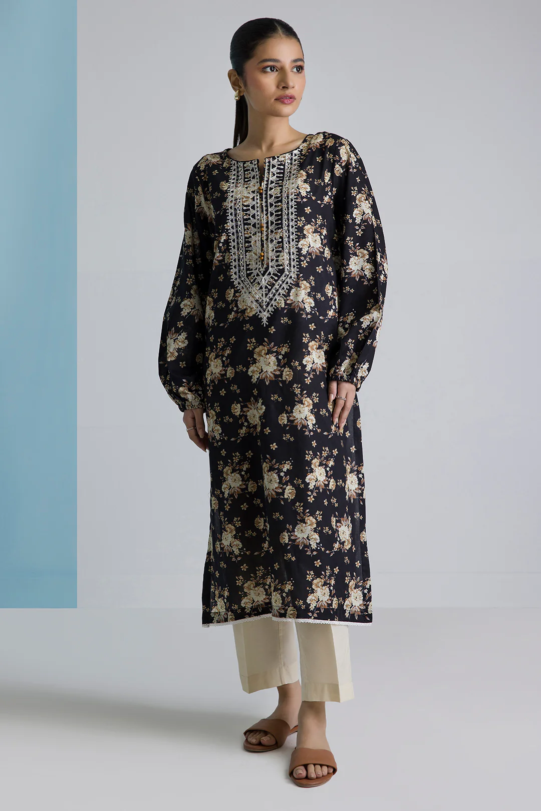 Embroidered Kurta - 2152 - Image 2