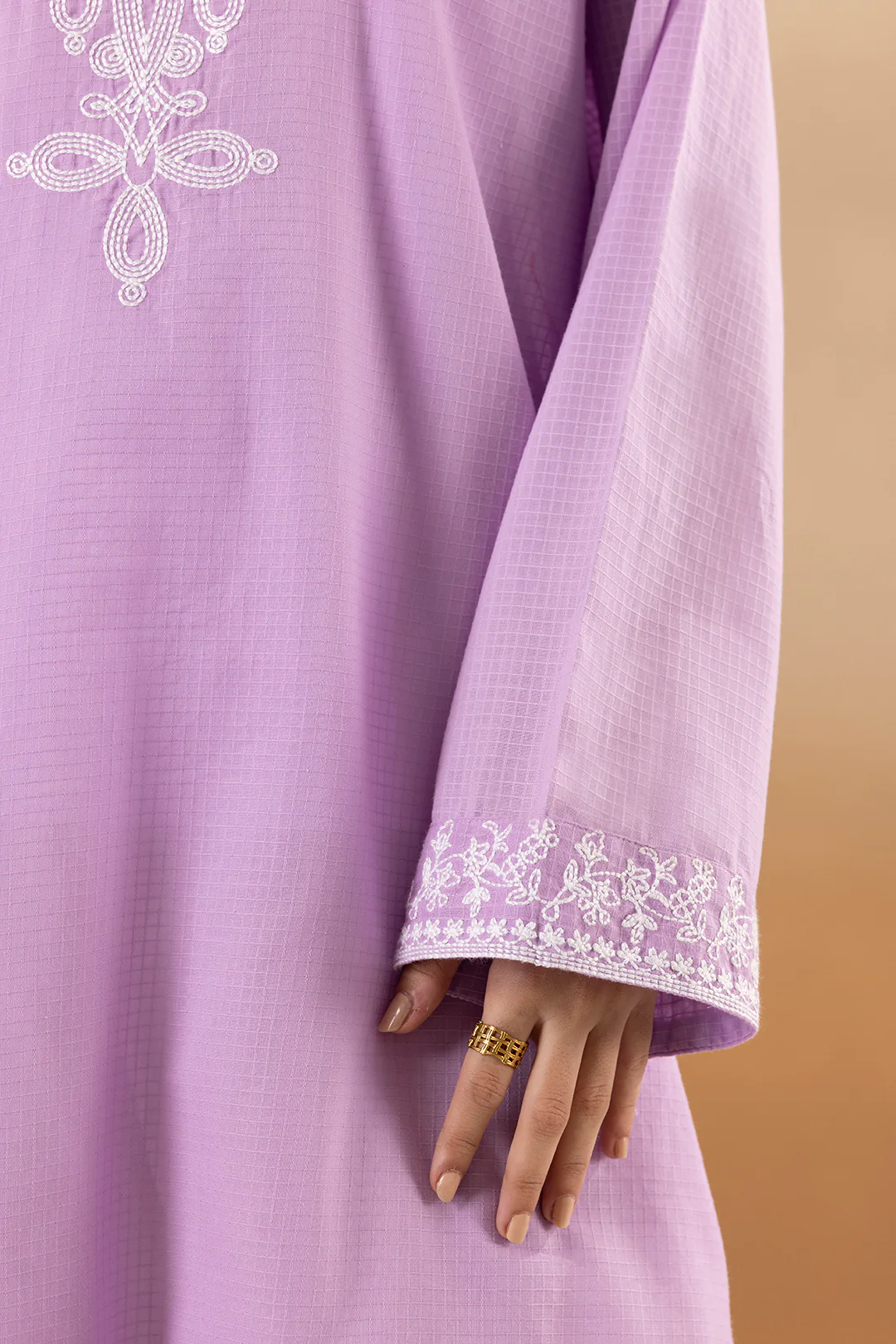 Embroidered Kurta - 2212 - Image 4