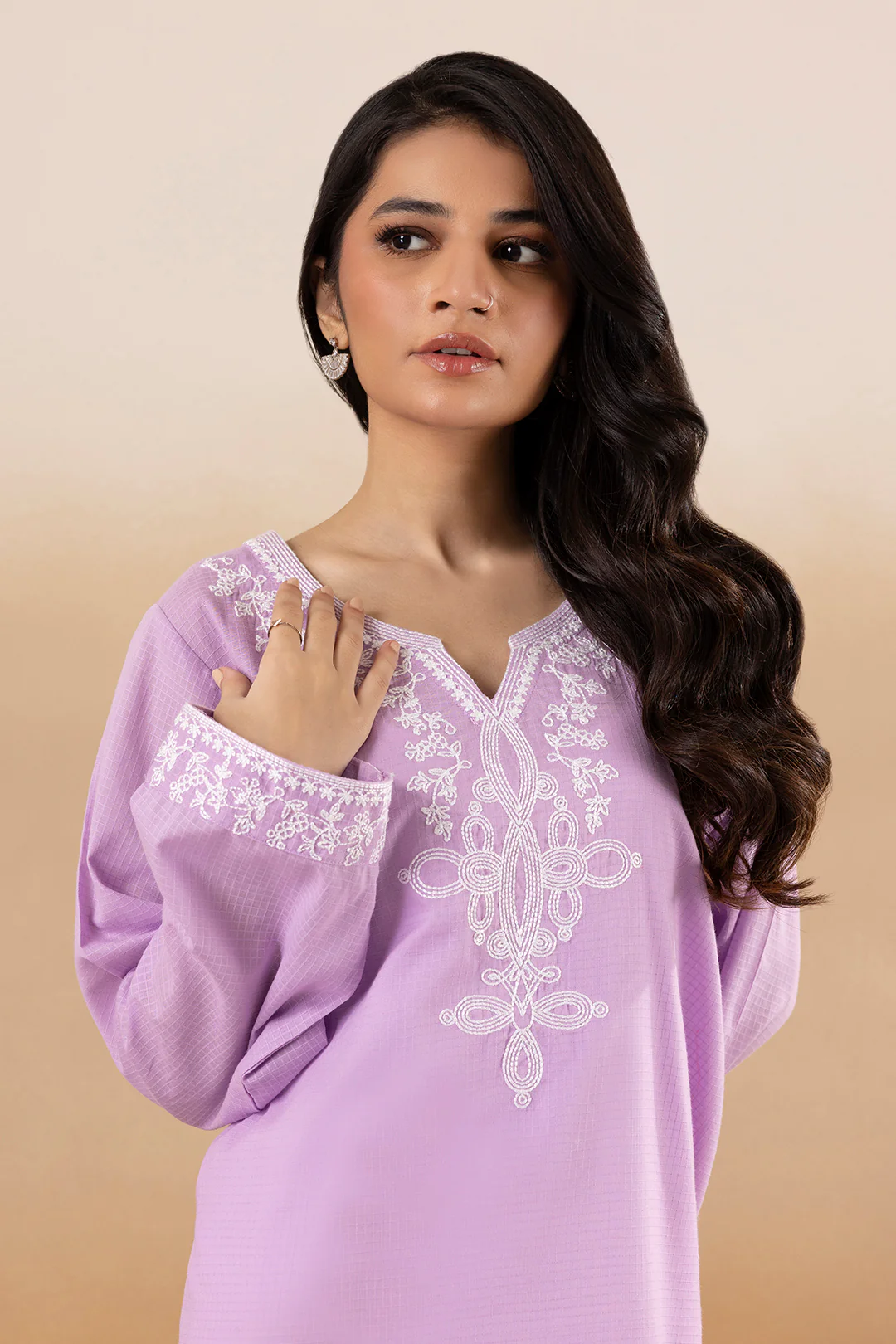 Embroidered Kurta - 2212 - Image 5