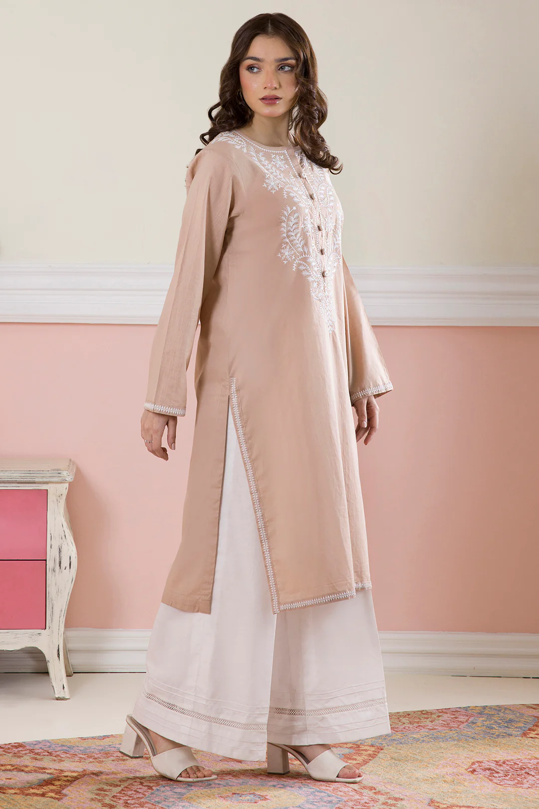 Embroidered Kurta - 2500 - Image 3