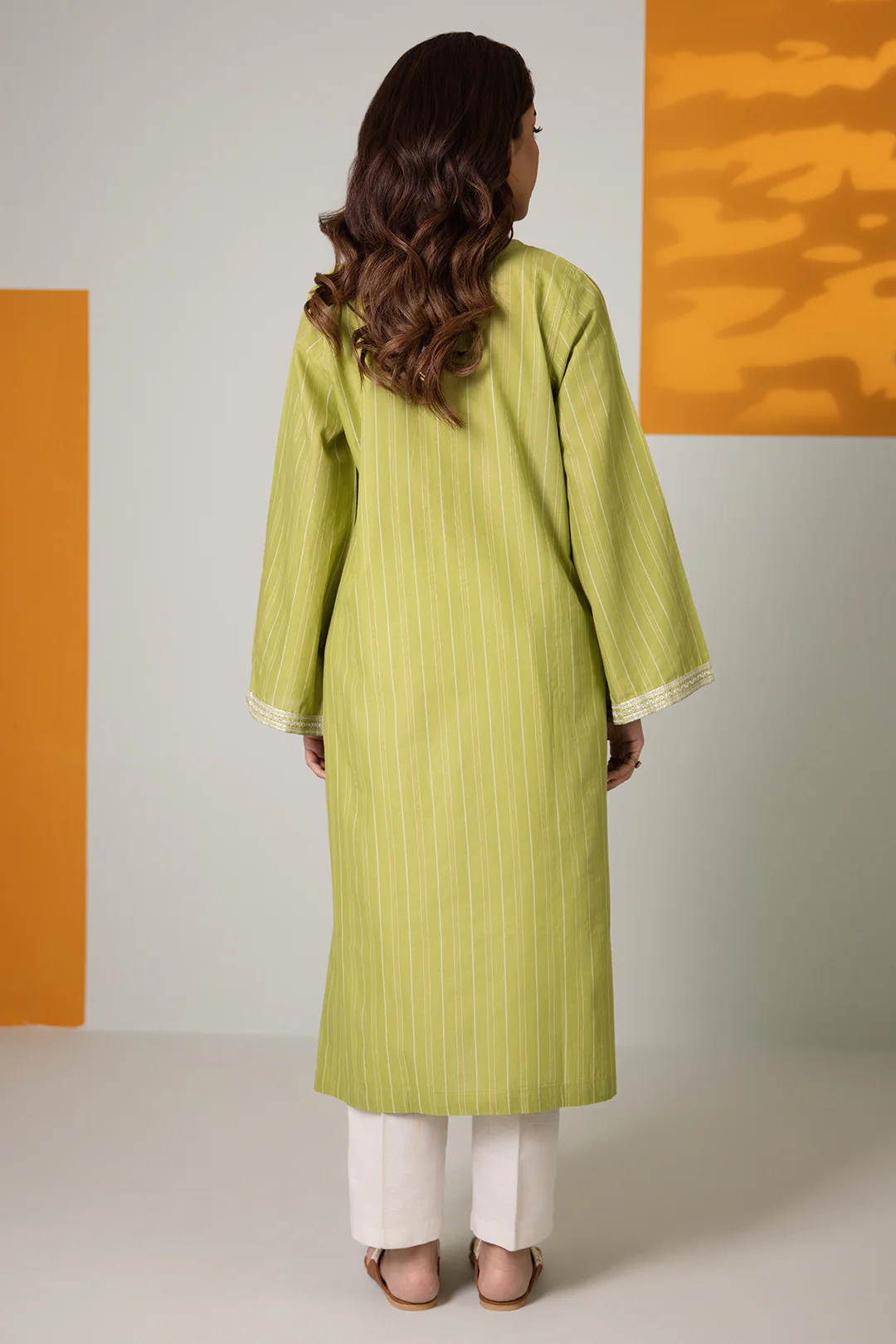Embroidered Kurta - 2508 - Image 6