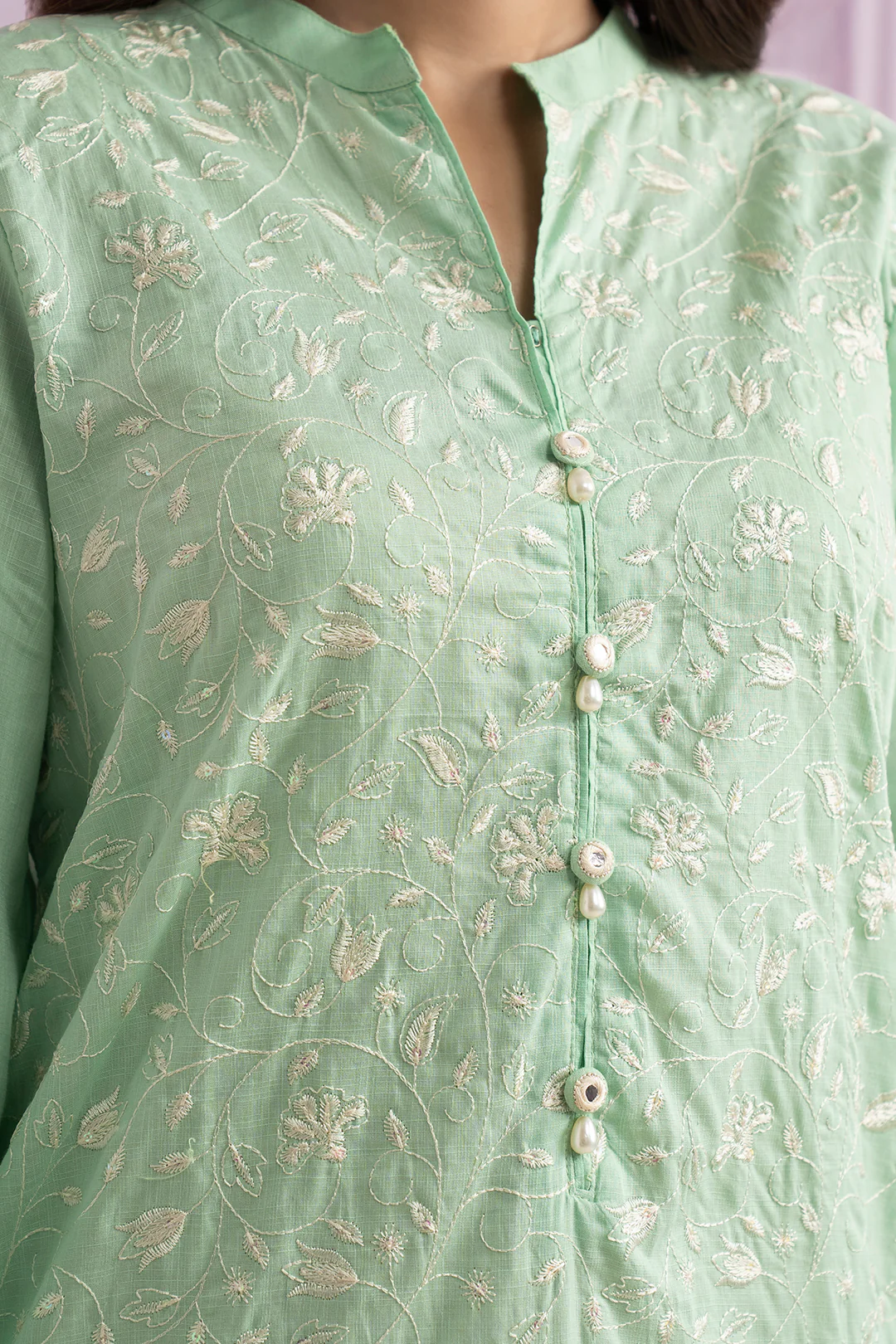 Embroidered Kurta - 2518 - Image 5