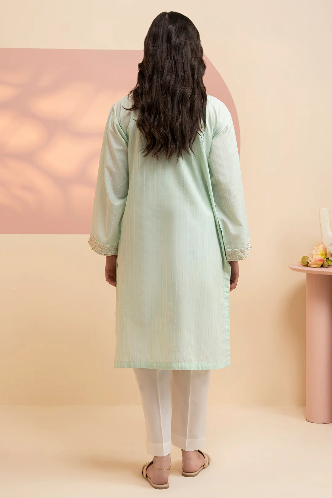 Embroidered Kurta - 2552 - Image 11