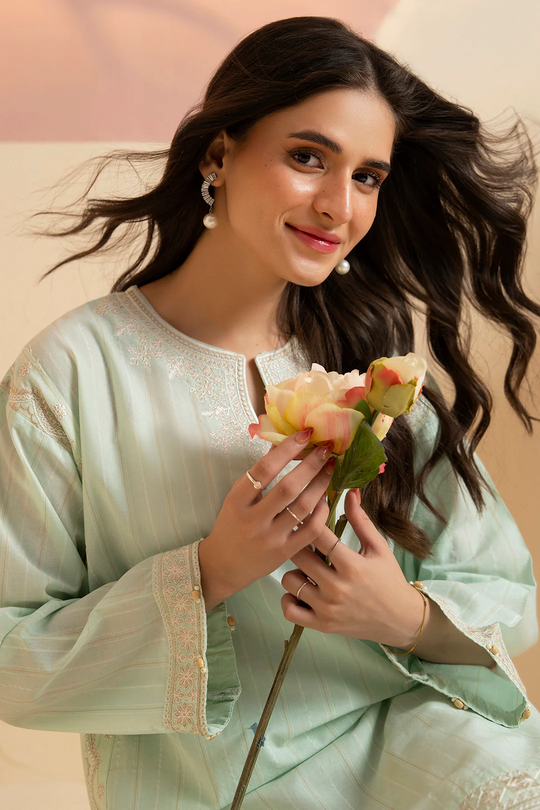 Embroidered Kurta - 2552 - Image 3