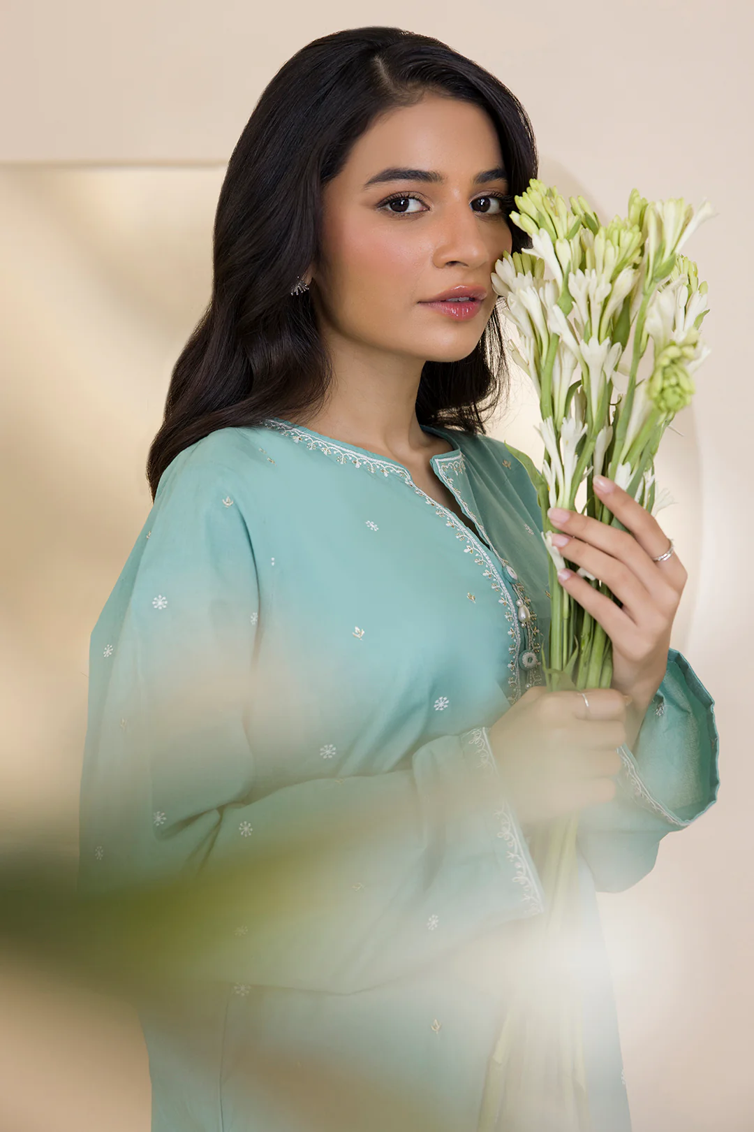 Embroidered Kurta - 2592 - Image 3