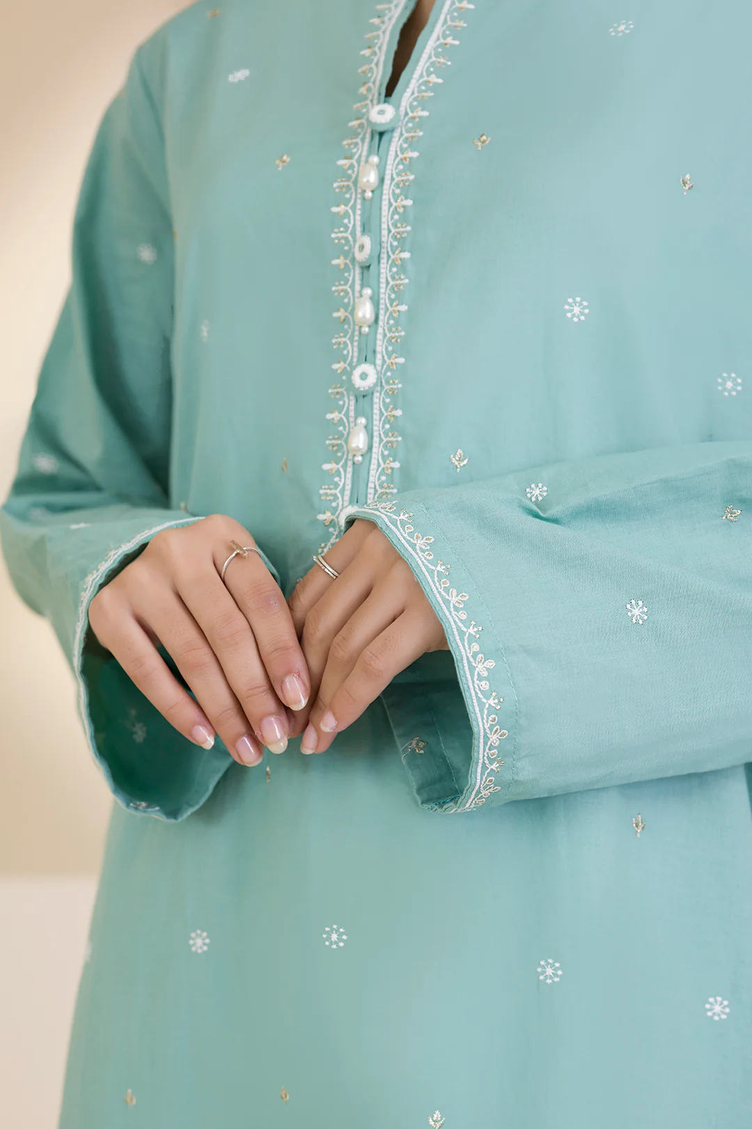 Embroidered Kurta - 2592 - Image 6