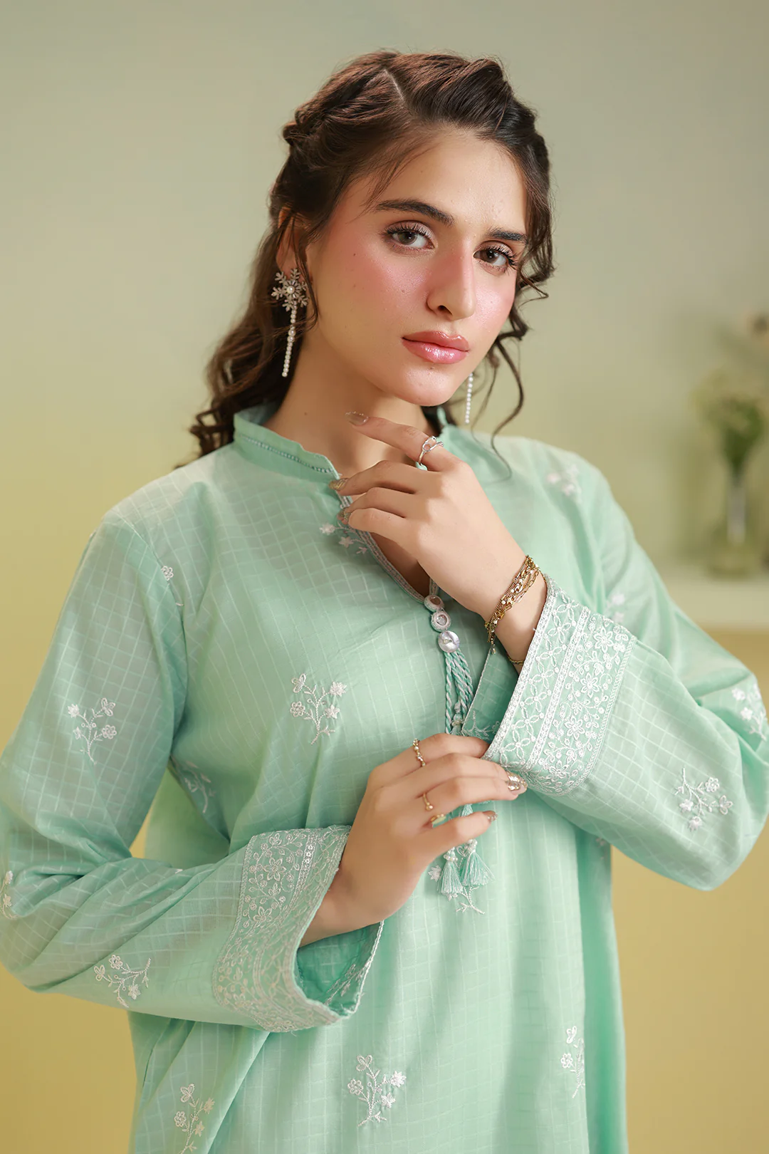 Embroidered Kurta - 2614 - Image 5