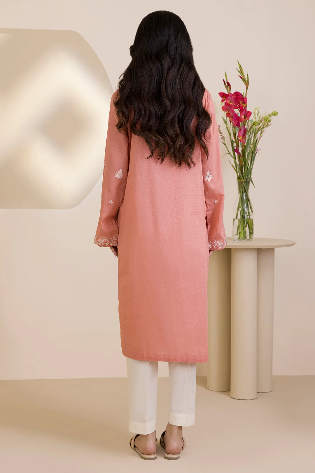 Embroidered Kurta - 2616 - Image 10