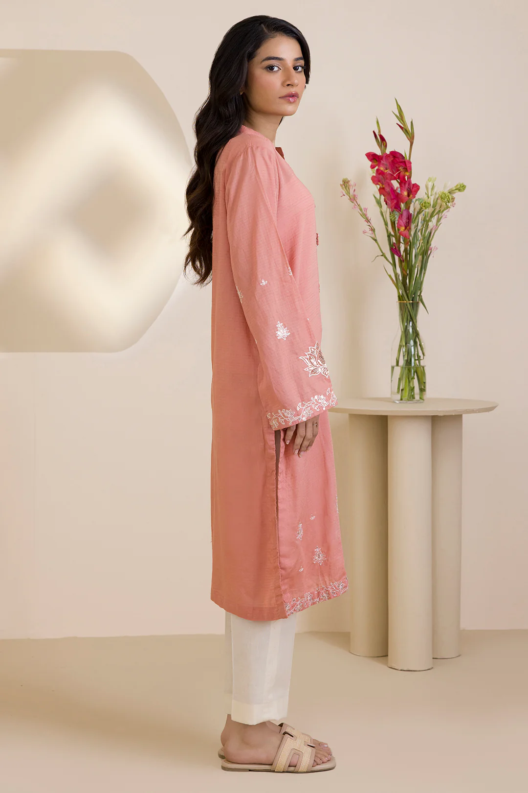 Embroidered Kurta - 2616 - Image 6