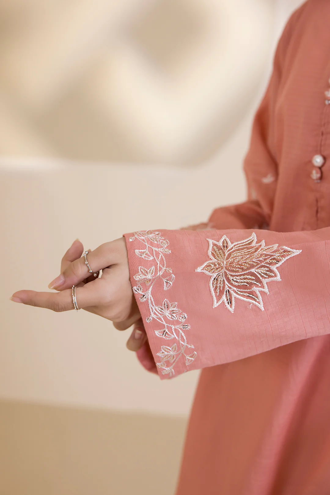 Embroidered Kurta - 2616 - Image 8