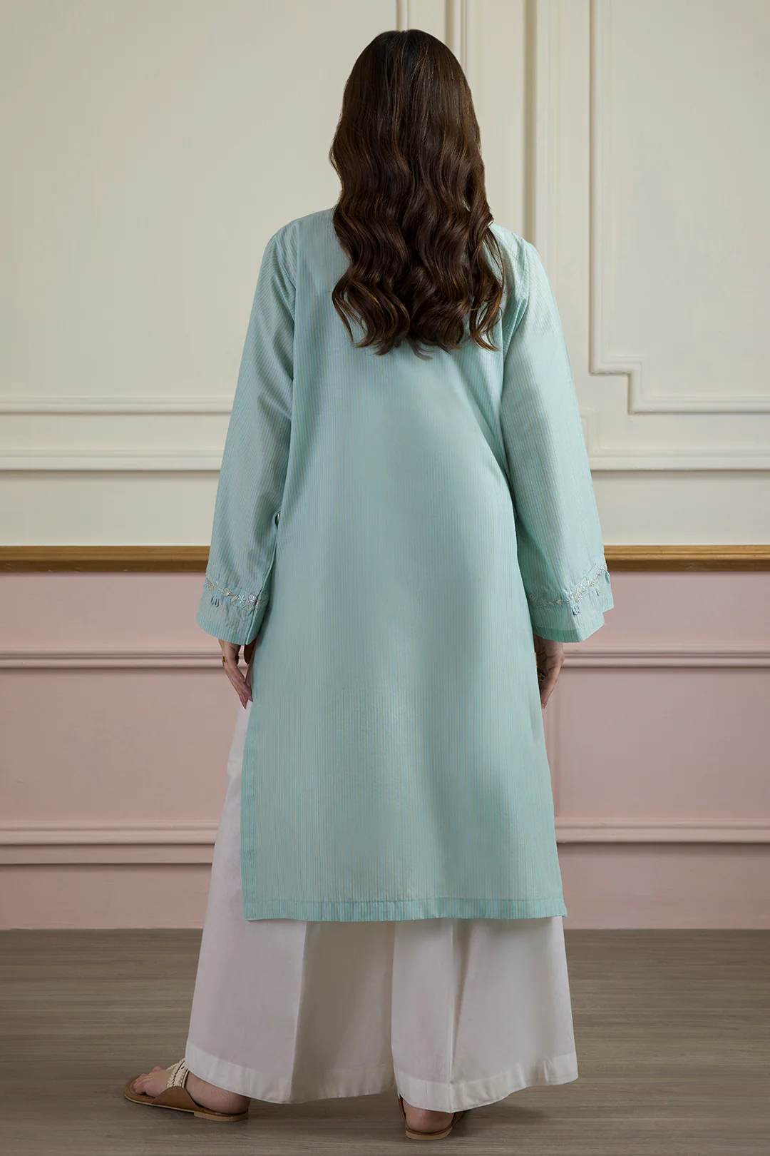 Embroidered Kurta - 2617 - Image 10