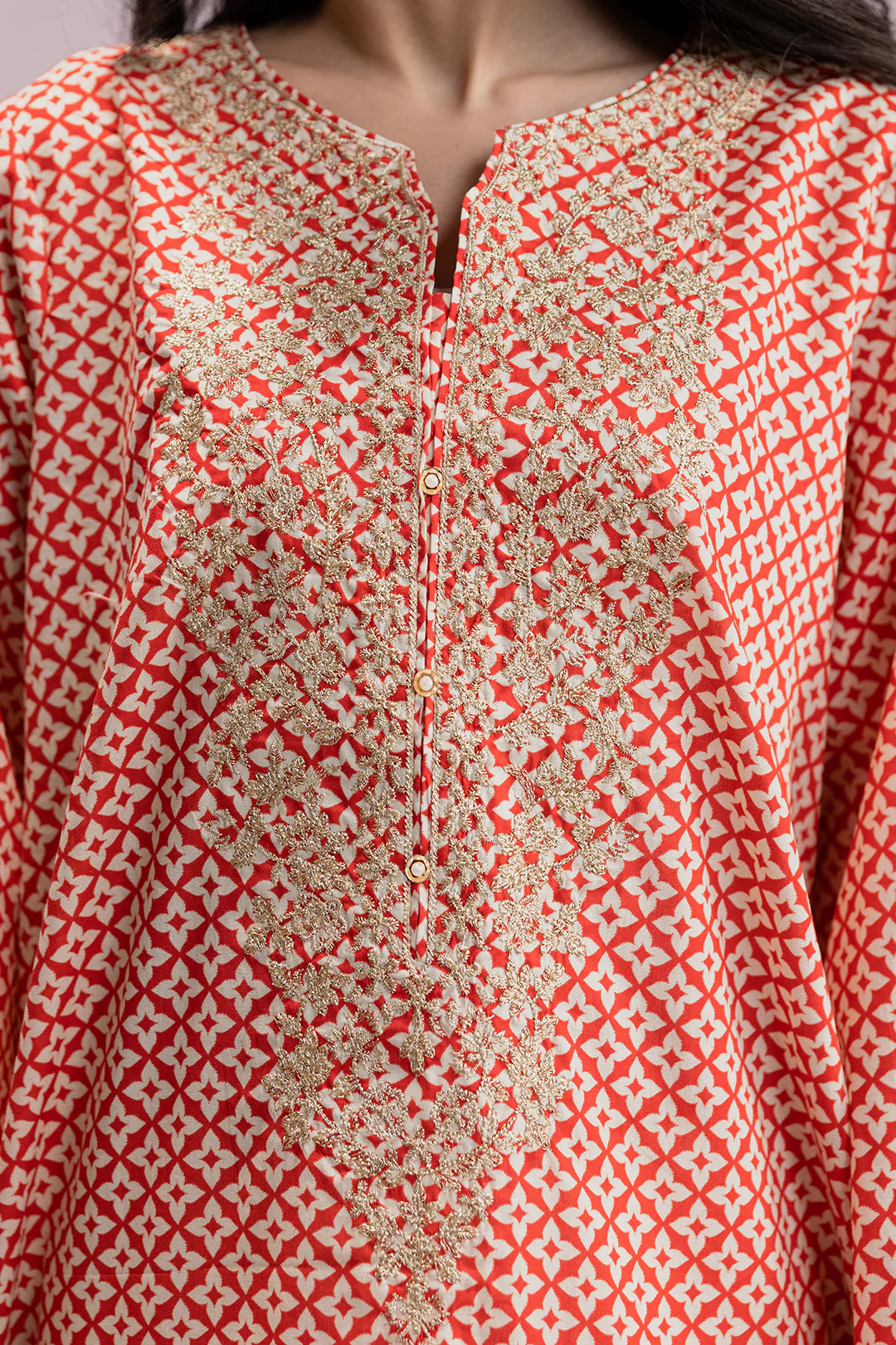 Embroidered Kurta - 2268 - Image 4