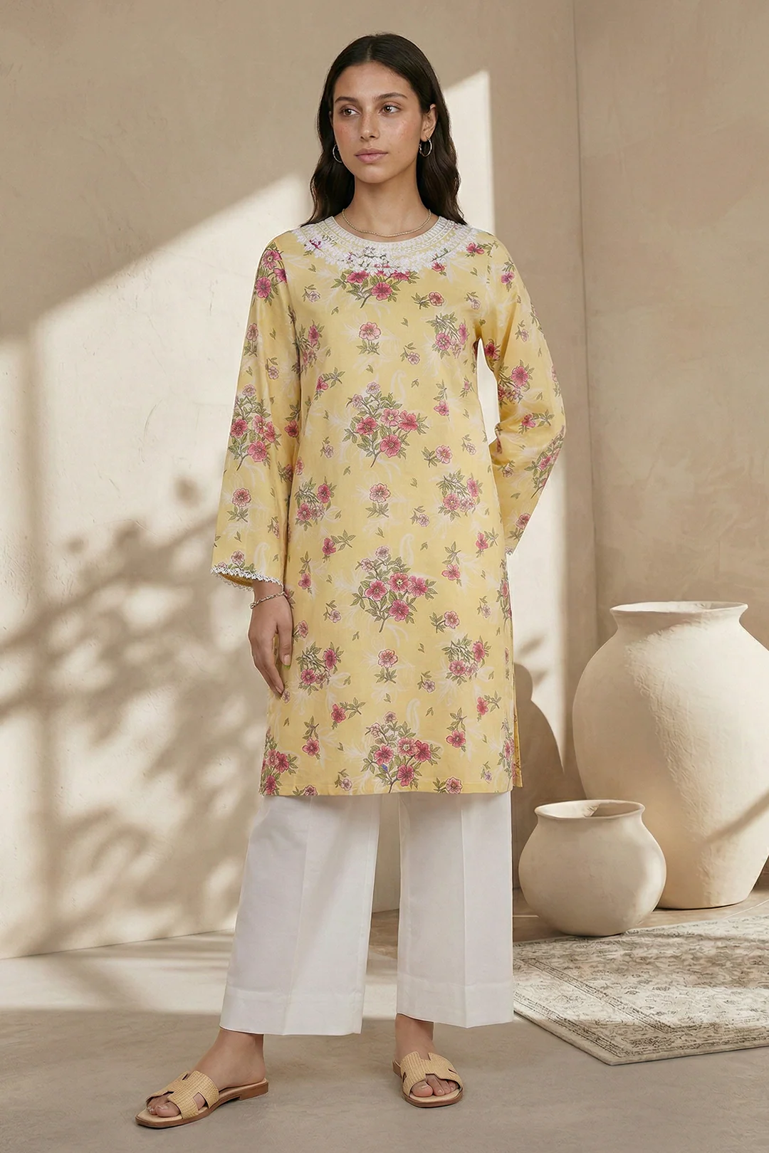 Embroidered Kurta - 2271 - Image 2