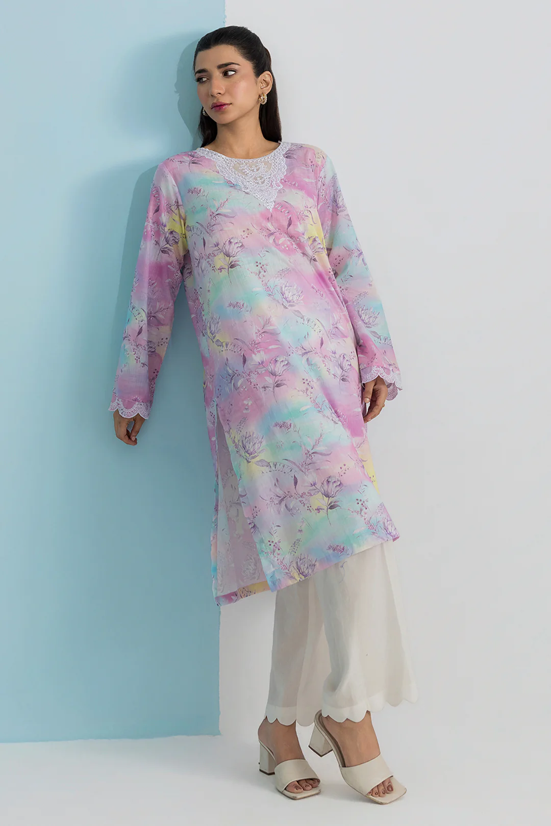 Embroidered Kurta - 2278 - Image 5