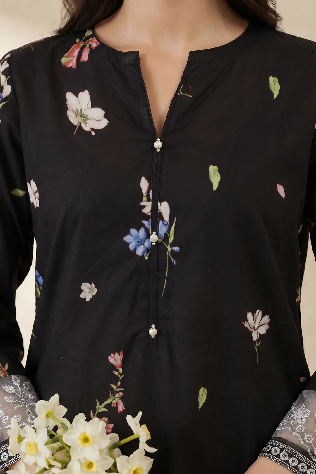 Embroidered Kurta - 2287 - Image 3