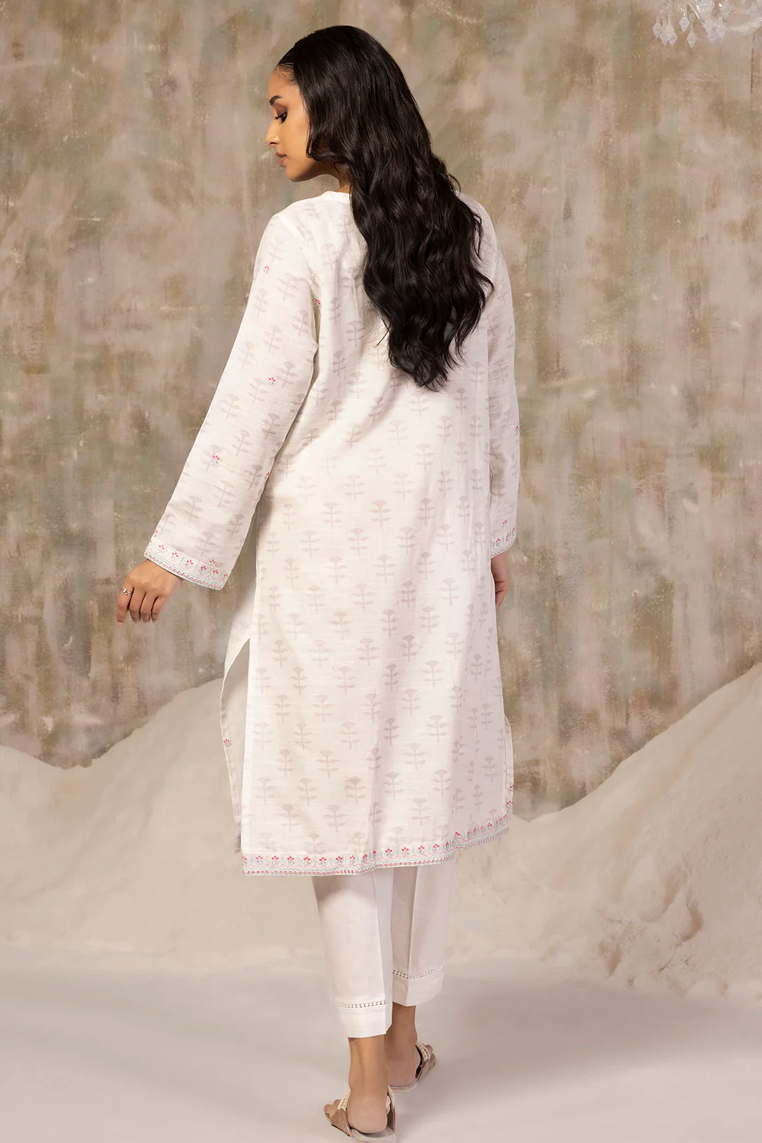 Embroidered Kurta - 2296 - Image 10
