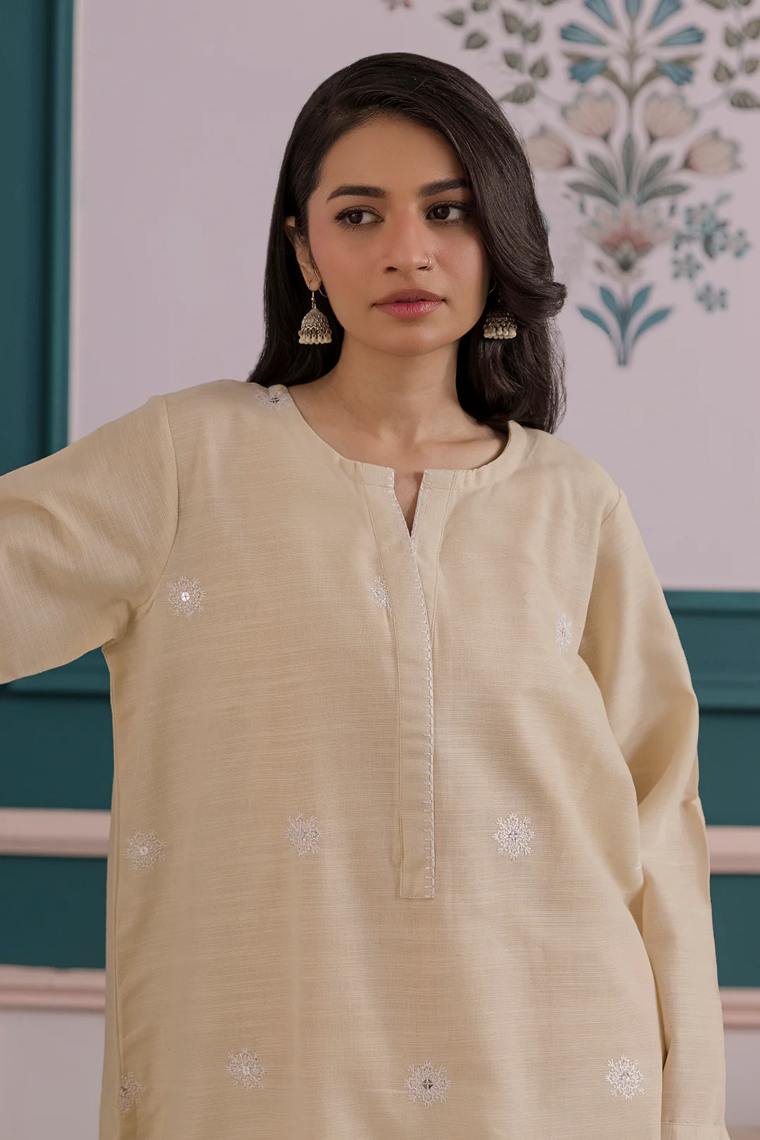 Embroidered Kurta - 2818